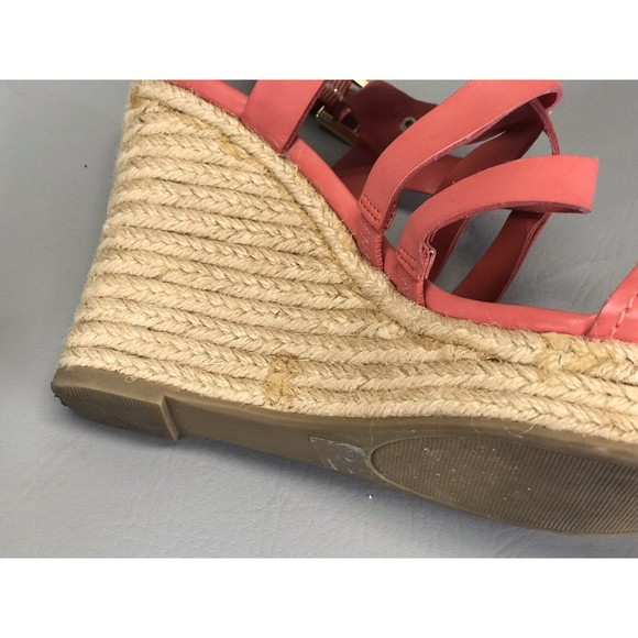 Guess Ethela Coral Pink Sandal Women’s Size 7 Wedge - Picture 8 of 10